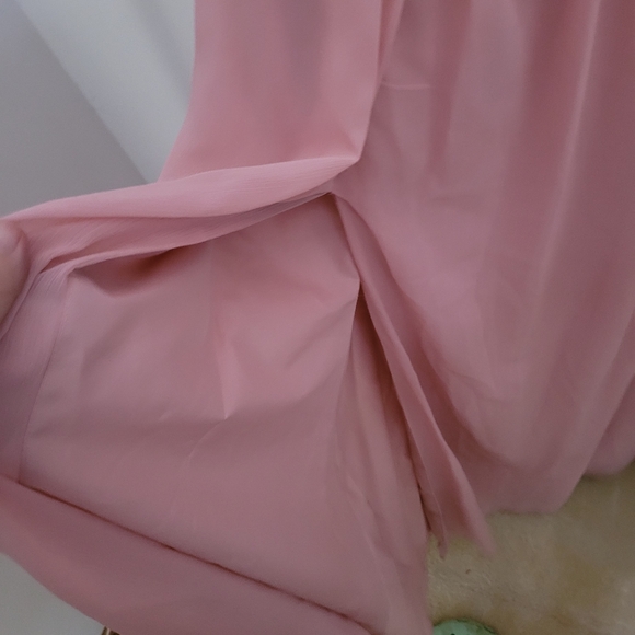 One shoulder bridesmaid dress pink - Picture 8 of 9